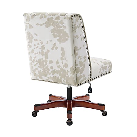 Linon cow print shop office chair