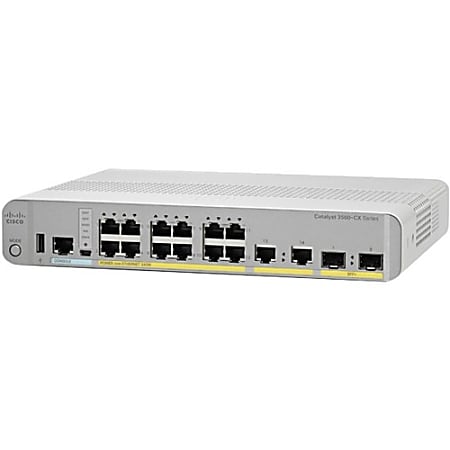 Cisco 3560CX-12PC-S Layer 3 Switch - 12 Ports - Manageable - 10/100/1000Base-T, 1000Base-X - 3 Layer Supported - WSC3560CX12PCS