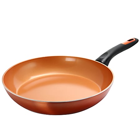 Gibson Cuisine Hummington Aluminum Frying Pan, 12", Metallic Copper