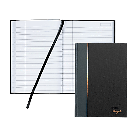 TOPS® Royale Casebound Notebook, 5 7/8" x 8 1/4", Legal Ruled, 96 Sheets, Gray