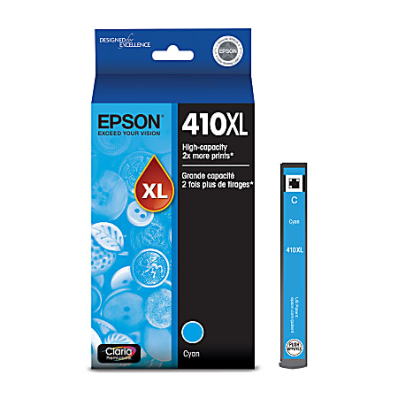 T410XL220-S (410XL) Claria High-Yield Ink, 650 Page-Yield, Cyan