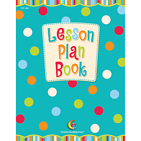 Creative Teaching Press Lesson Plan Book, Dots On Turquoise