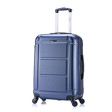 InUSA Pilot ABS Hardside Spinner Suitcase, 25-7/16”H x 16-3/8”W x 10-1/4”D, Navy Blue