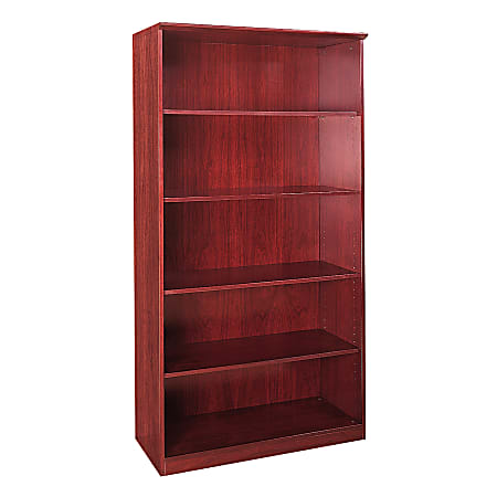 Mayline® Group Corsica 5-Shelf Bookcase, Sierra Cherry