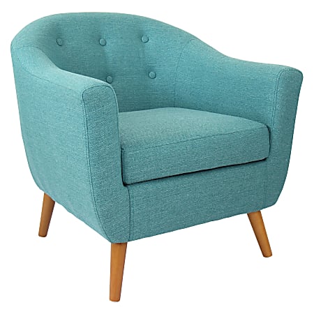 Lumisource Rockwell Chair, Teal/Brown