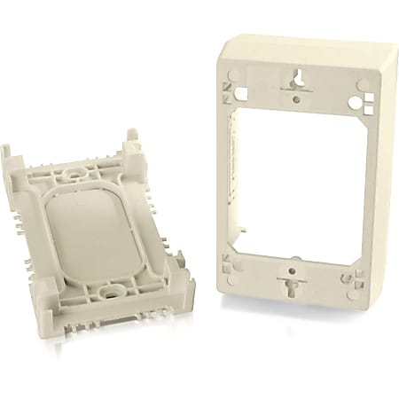 C2G Wiremold Uniduct Single Gang Deep Junction Box - Ivory