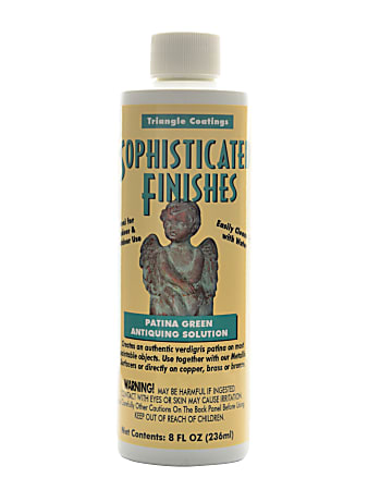Triangle Coatings Sophisticated Finishes Patina Green Antiquing Solution, 8 Oz