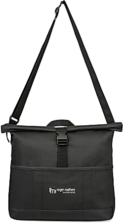Custom Mobile Office Computer Messenger Bag For 15" Laptops, Black