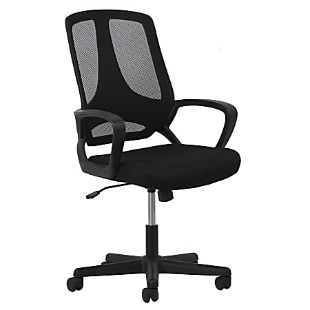 OFM Essentials Mesh High-Back Task Chair, Black/Silver