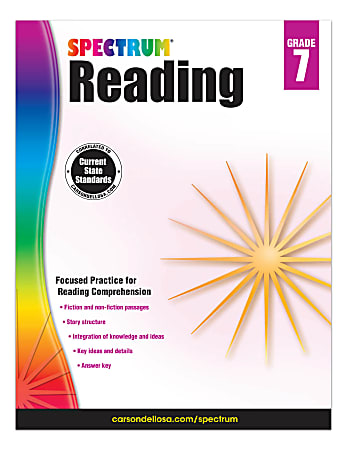 Carson-Dellosa Spectrum Reading Workbook, Grade 7