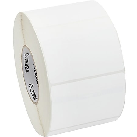 Zebra Label Paper, F58799, 4" x 3" Direct Thermal Zebra Z™Perform 2000D, 3" Core