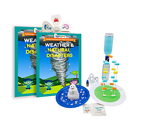 iSprowt STEM Science Class Kits, Weather & Natural Disasters, Grades K - 5, Pack Of 20 Kits