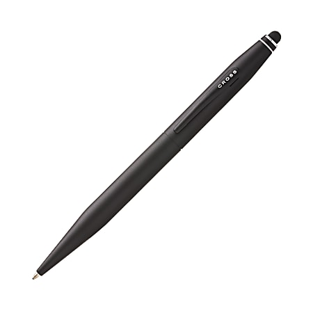 Cross® Tech2™ Ballpoint Pen With Stylus, Medium Point, 1.0mm, Black Barrel, Black Ink