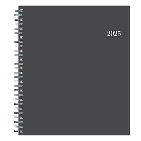 2025 Blue Sky Monthly Planning Calendar, 8” x 10”, Passages Charcoal Gray, January To December