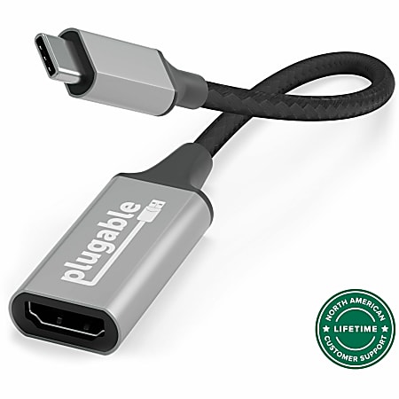 Plugable USB C to HDMI adapter, HDMI 2.0, USB4/Thunderbolt Adapter  - USBCHDMI