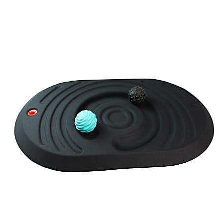 Floortex&reg; AFS-TEX&reg; Active Standing Platform with Foot Roller Balls, Black