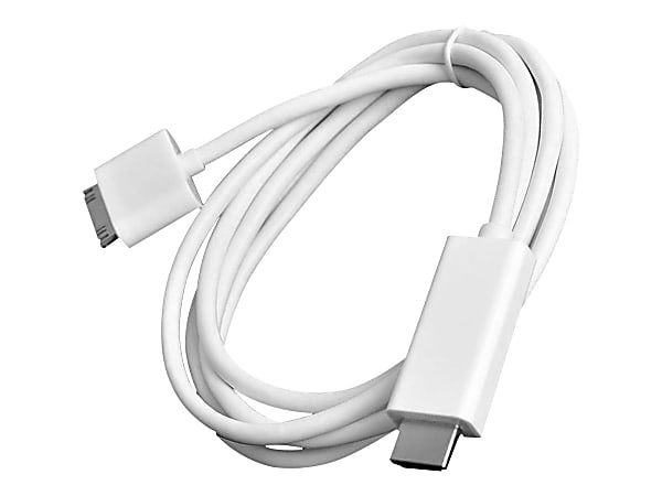 4XEM 30-Pin To HDMI Male Adapter Cable For Apple® iPhone/iPad/iPod, White