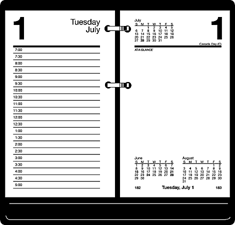 AT-A-GLANCE® Desk Calendar Refill, 3 1/2" x 6", January-December 2016
