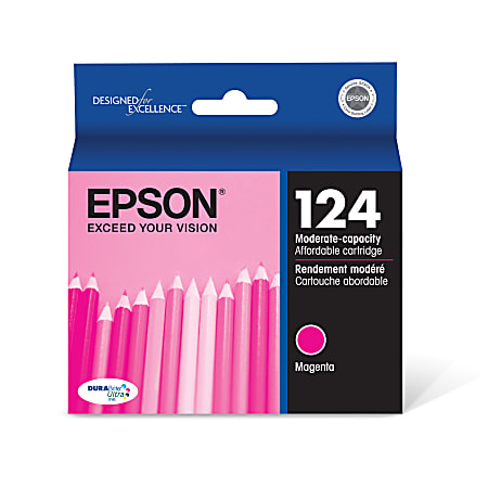 Epson® 124 DuraBrite® Ultra Magenta Ink Cartridge, T124320