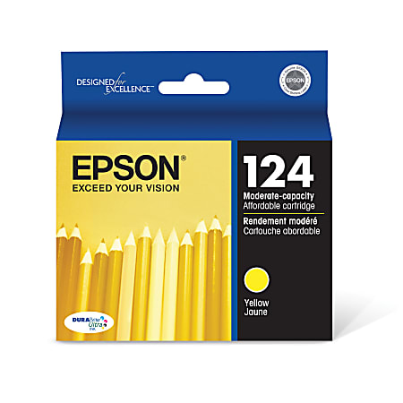Epson&reg; 124 DuraBrite&reg; Ultra Yellow Ink Cartridge, T124420