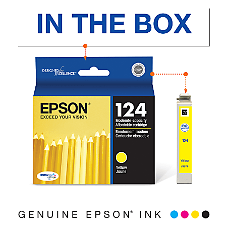 T124420-S (124) DURABrite Ultra Ink, Yellow T124420-S (124) DURABrite Ultra Ink, Yellow