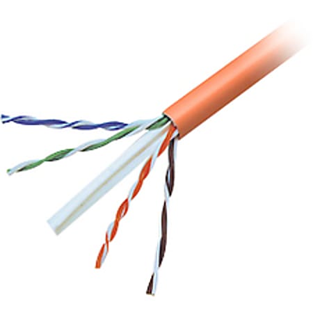 Belkin - Bulk cable - 1000 ft - UTP - CAT 6 - solid - orange