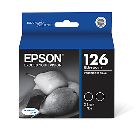Epson® 126 DuraBrite® Ultra High-Yield Black Ink Cartridges,