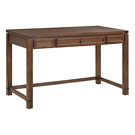 Office Star™ Baton Rouge Work Smart® Sit-To-Stand 48"W Lift Computer Desk, Brushed Walnut