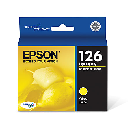 Epson® 126 DuraBrite® Ultra High-Yield Yellow Ink Cartridge, T126420