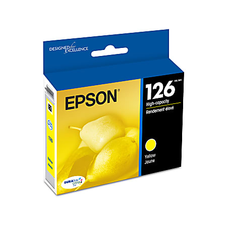 Epson® 126 DuraBrite® Ultra High-Yield Yellow Ink Cartridge, T126420