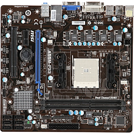 MSI A55M-P33 Desktop Motherboard - AMD A55 Chipset - Socket FM1