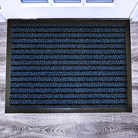 Floortex® Doortex® Ultimat® Door Mat, 24" x 32", Blue