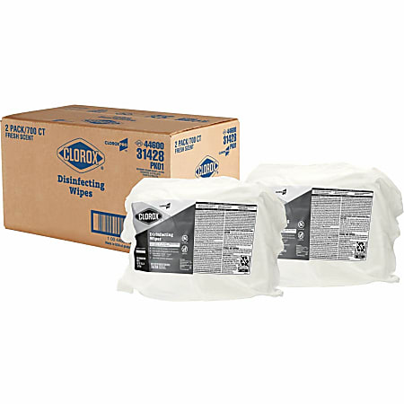 CloroxPro Disinfecting Wipes - For Multipurpose - Fresh Scent - 7