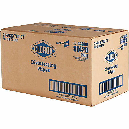 CloroxPro Disinfecting Wipes - For Multipurpose - Fresh Scent - 7
