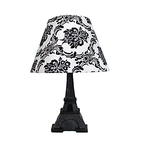 Simple Designs Eiffel Tower Paris Table Lamp with Shade