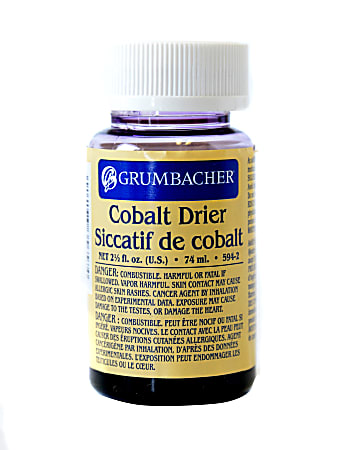 Grumbacher Cobalt Drier, 2.5 Oz, Pack Of 2