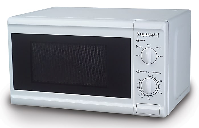 Continental Platinum 0.7 Cu. Ft. Microwave, 14 31/32" x 19 1/5" x 14 31/32", White