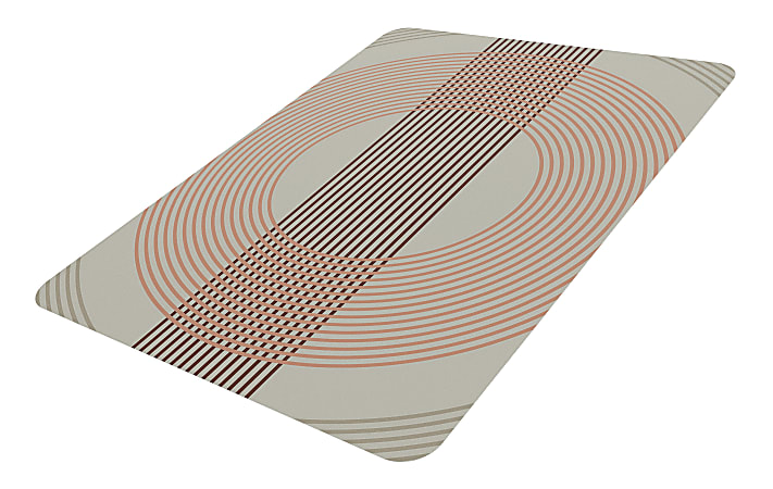 Realspace&reg; Decorative Vinyl Chair Mat For Low Carpet, 36" x 48", Abstract