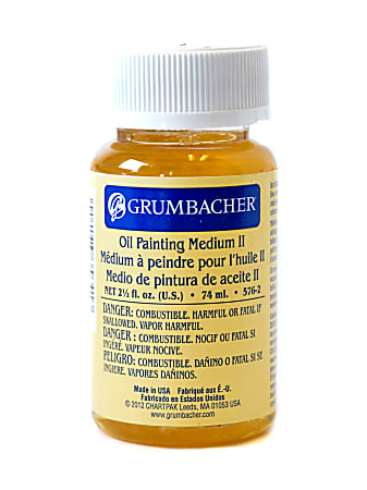 Grumbacher Oil Painting Medium II Paint Mediums, 2.5 Oz, Pack Of 2