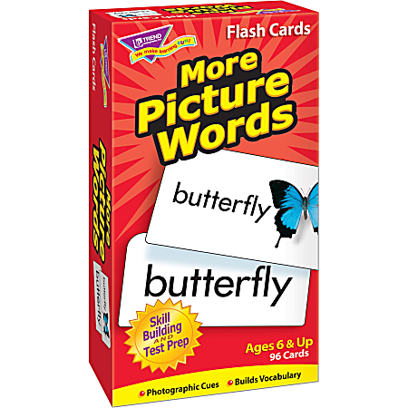 Trend More Picture Words Skill Drill Flash Cards - Educational - 1 Each