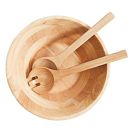 Martha Stewart Coban Salad Bowl and Servers - Thumbnail 2