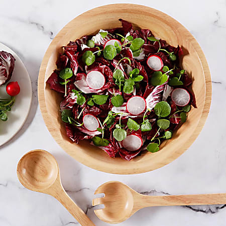 Martha Stewart Coban Salad Bowl and Servers - Thumbnail 3