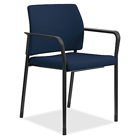HON® Accommodate Guest Chairs, Navy/Black, Set Of 2