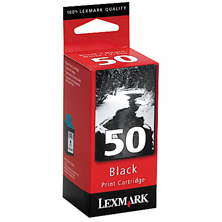 Lexmark™ 50 Black Ink Cartridge, 17G0050