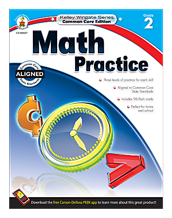 Carson-Dellosa Kelley Wingate Math Practice Workbook, Grade 2