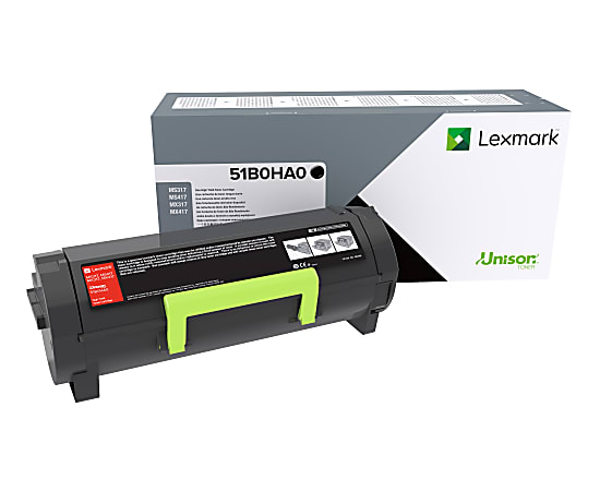 Lexmark™ 51B0HA0 Black High Yield Return Program Toner Cartridge