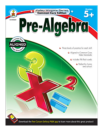 Carson-Dellosa Kelley Wingate Resource Book For Teachers Of Pre-Algebra, Grades 5+