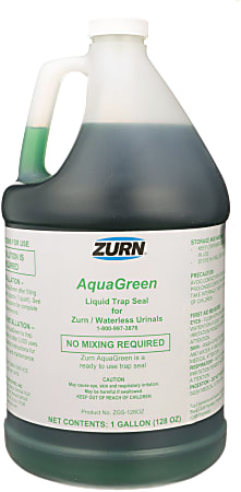 Zurn AquaGreen Urinal Sealant, Lemon Lime, 128 Oz, Green