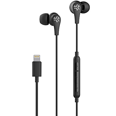 JLab Audio JBUDS PRO Lightning Wired Earbuds, Black