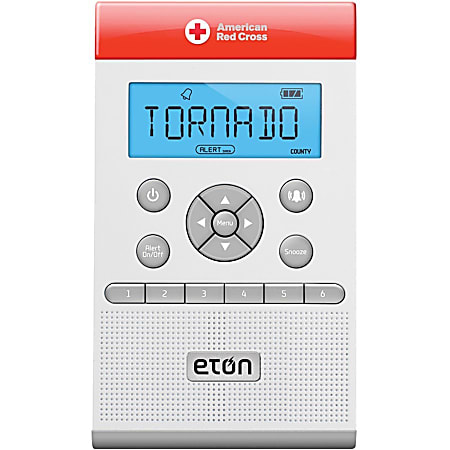 American Red Cross ZoneGuard Clock Radio - Mono - AM, FM, WB